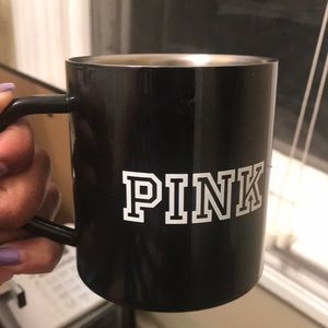 Vintage Victoria’s Secret pink black steel cup